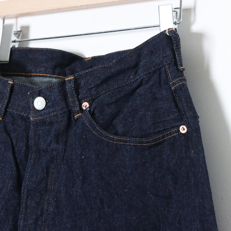COMOLI (コモリ) デニム 5Pパンツ NAVY