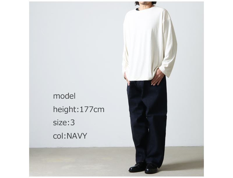 COMOLI (コモリ) デニム 5Pパンツ NAVY