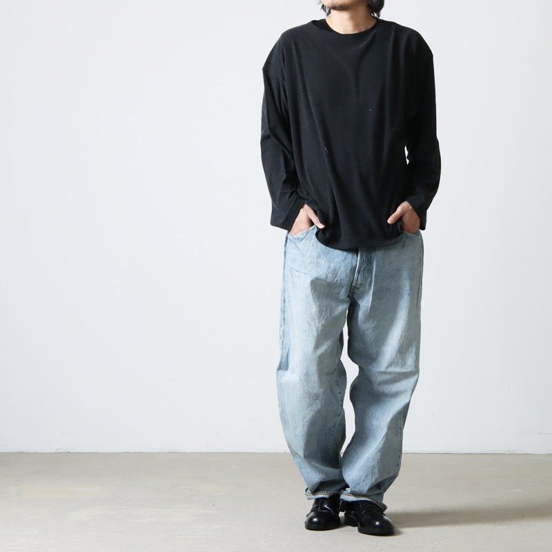 COMOLI 21ss 5Pデニムパンツ　ネイビー　サイズ3