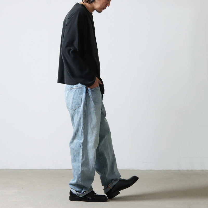 comoli DENIM 5P PANTS BLEACH 23ss サイズ2-