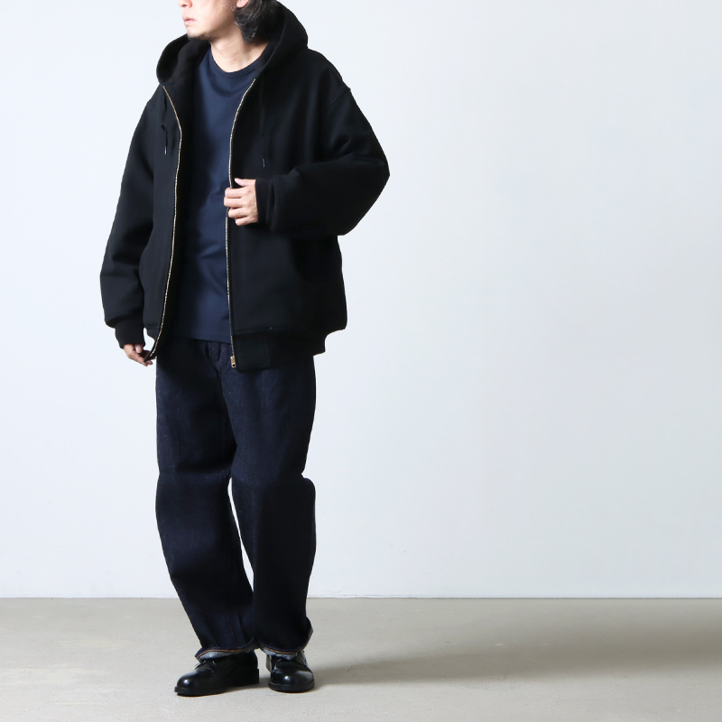 23SS COMOLI コットンダックジップパーカー サイズ１ BLK-