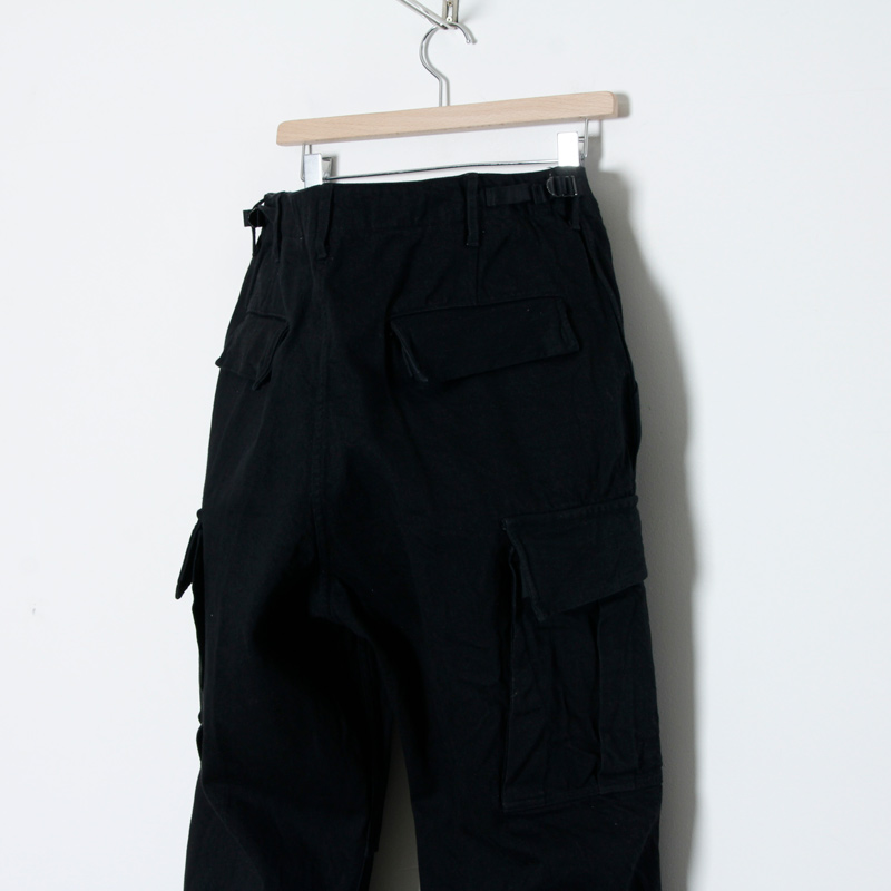 comoli 23ss ブラックデニムBDUパンツ