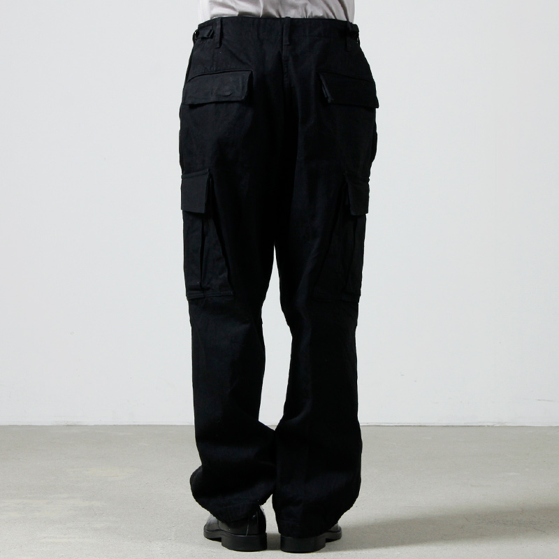 23ss comoli コモリ　ブラックデニム B.D.Uパンツ　BDU デニム