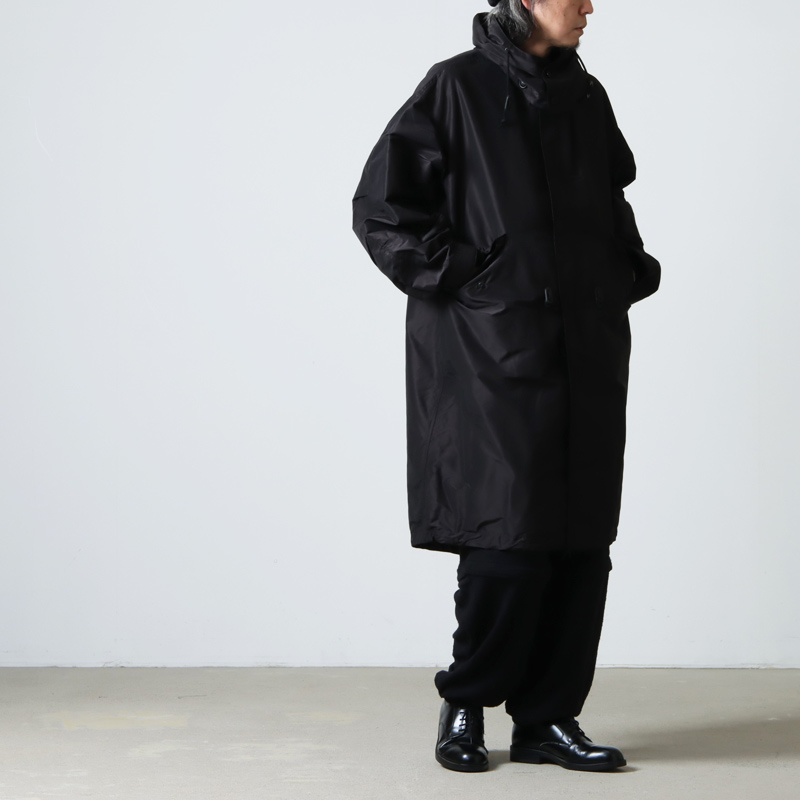 希少 20aw comoli コットンシルクフーデッドコートNICENESSナイスネス