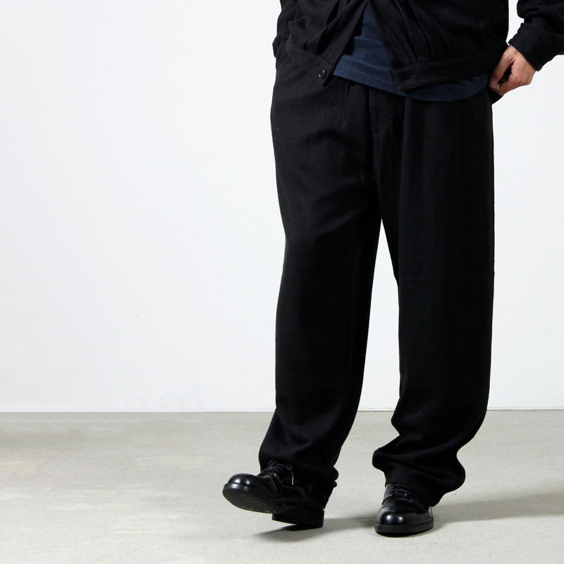 silk nep drawstring pants comoli 21ss