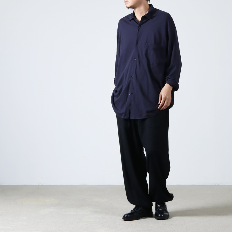 COMOLI 23SS コットンジャージコモリシャツ NAVY 3 | gulatilaw.com