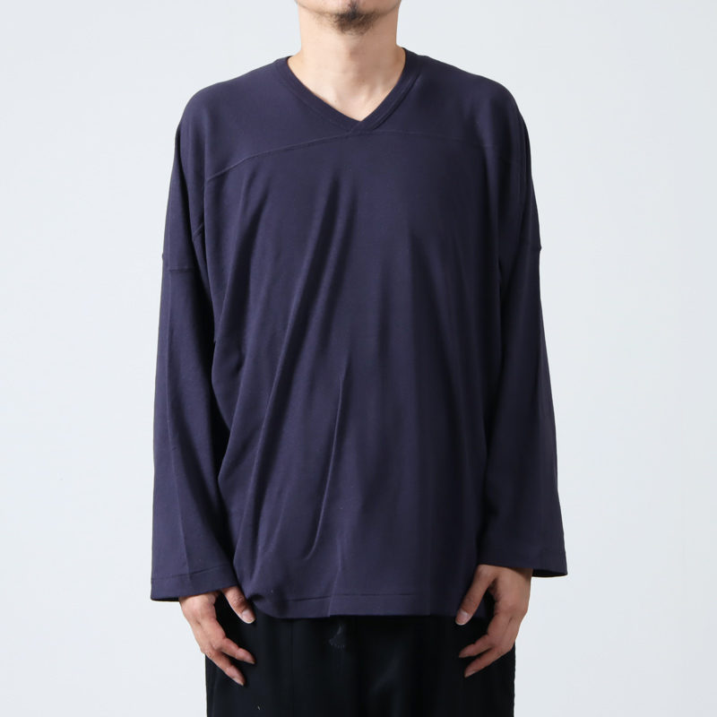 【sale】comoli コットンフライス　ホッケーシャツ　サイズ3トップス