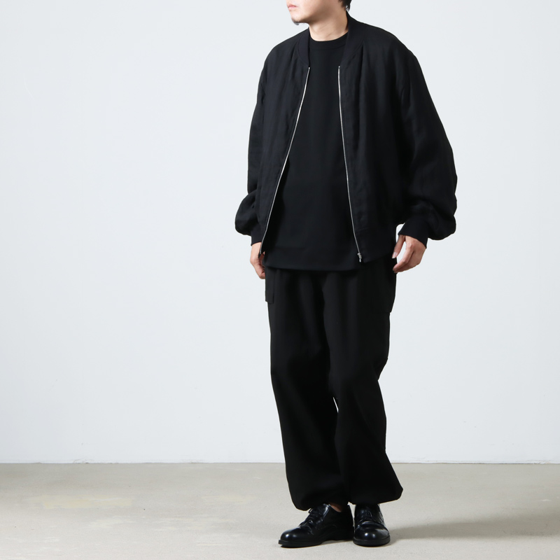 COMOLI リネンWクロスジップアップブルゾン　size2 23ss