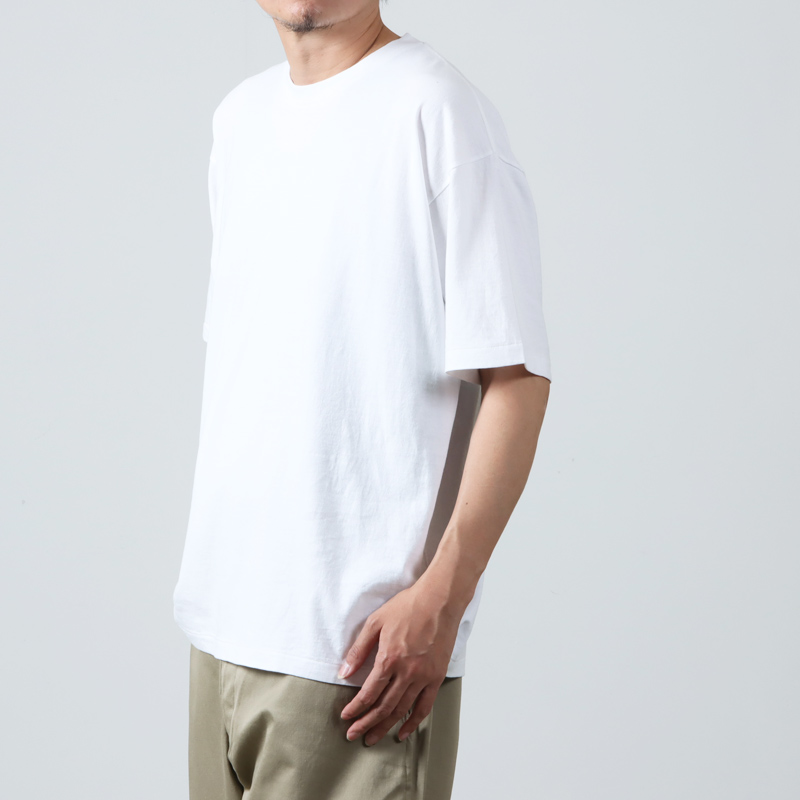 COMOLI 空紡天竺 半袖 Tee サイズ4 コモリ White Tシャツ 