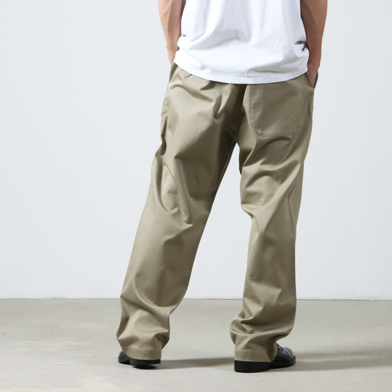 COMOLI(コモリ) /コットンチノ オーバーパンツ (KHAKI) 23SS-