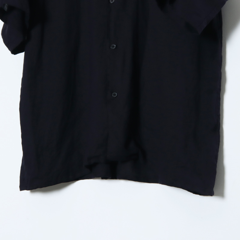 専用 comoli 21ss シルクオープンカラーシャツ navy サイズ2