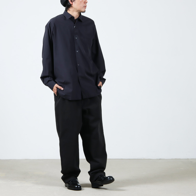 COMOLI コモリ カジュアルシャツ 1(S位) 黒