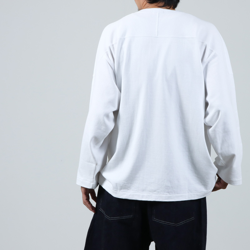 COMOLI コモリ フットボールTシャツ