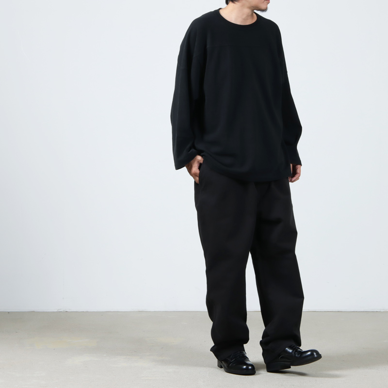 ５５％以上節約 19AW コモリ チャコール comoli フットボールTシャツ ...