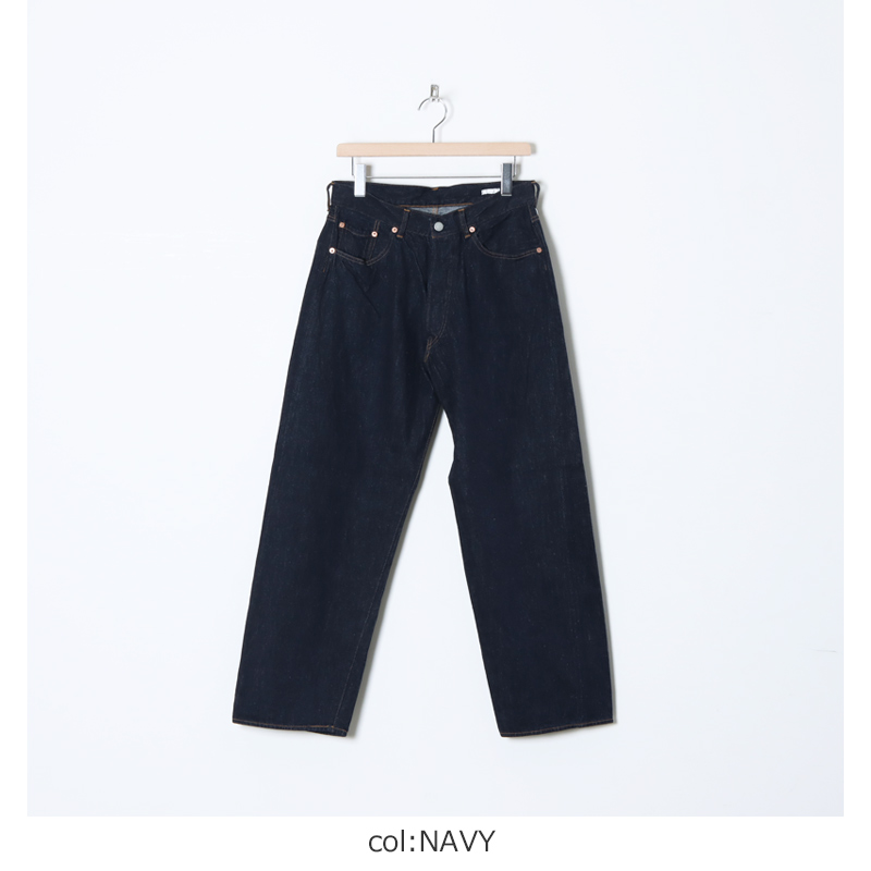 COMOLI (コモリ) デニム 5Pパンツ NAVY