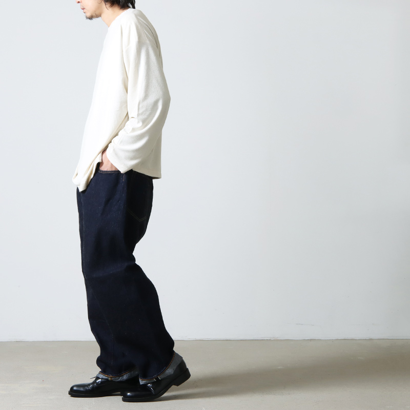 COMOLI (コモリ) デニム 5Pパンツ NAVY