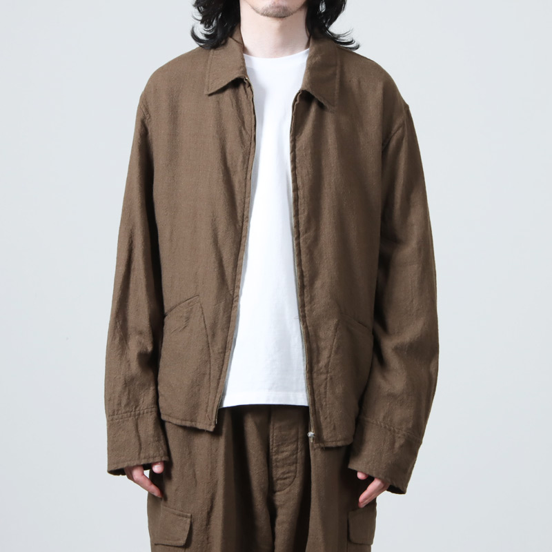 COMOLI コモリ 23AW KHAKI縮絨ウールジップジャケット　サイズ3袋からも出しておりません