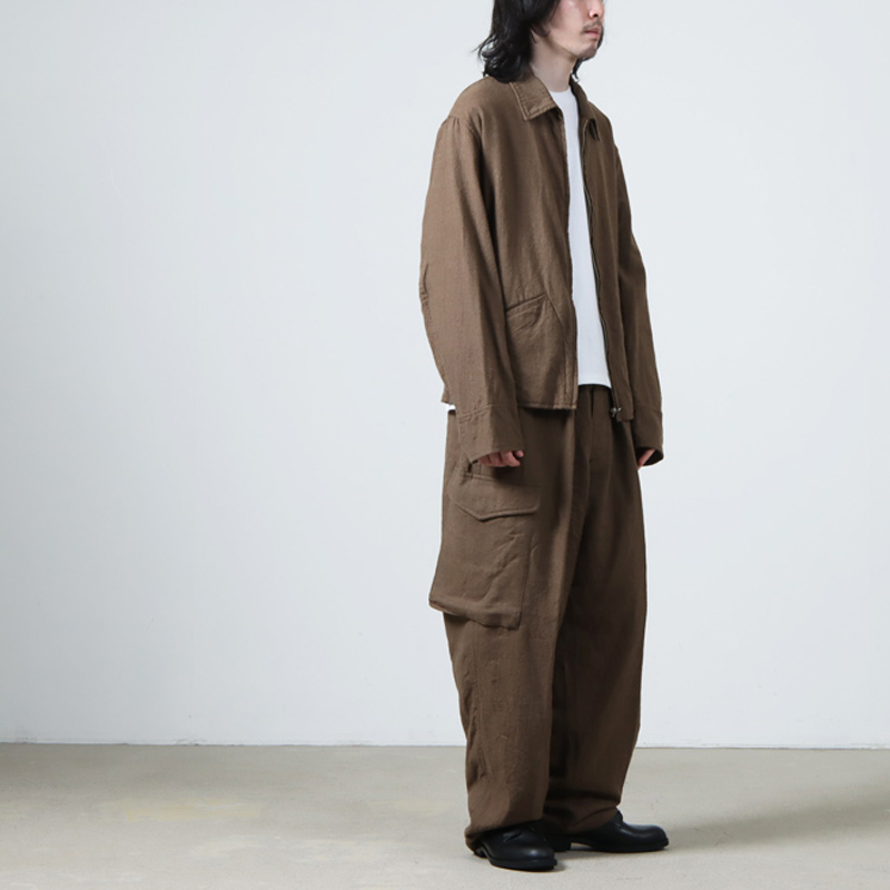 comoli  KHAKI縮絨ウール 6Pパンツ size 1