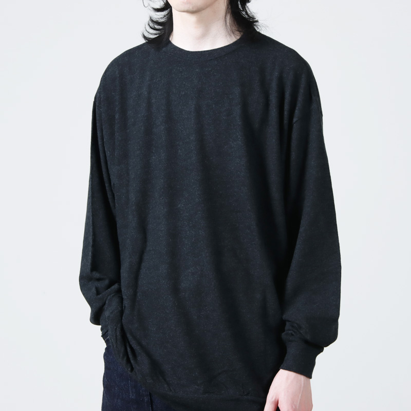 COMOLI コモリ ウール天竺長袖クルー ネイビー サイズ1 16AW - Tシャツ