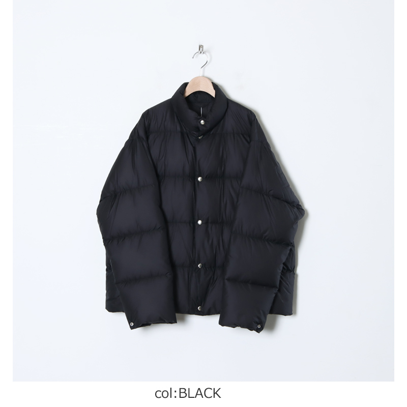 最高級の品質 Comoli DOWN JACKET BLACK 3 コモリ ダウンジャケット