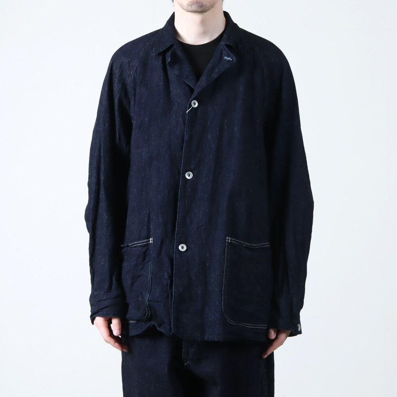 新品SALE<Travis様専用>COMOLI デニムワークジャケット サイズ3 NAVY ジャケット・アウター