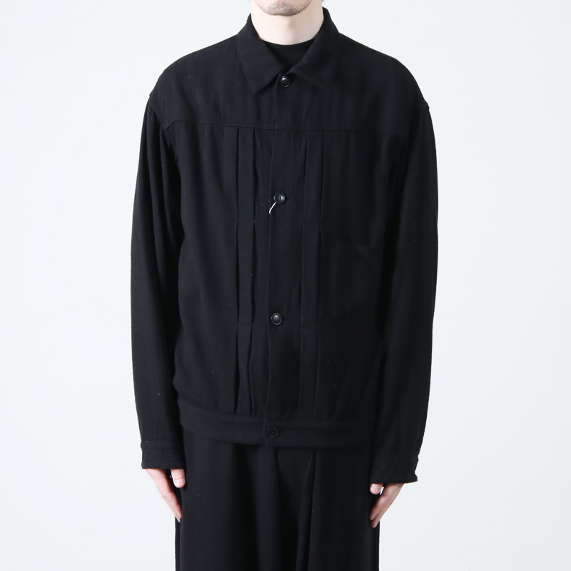 得価最新品comoli 21ss シルクネップ type-1st black ジャケット・アウター