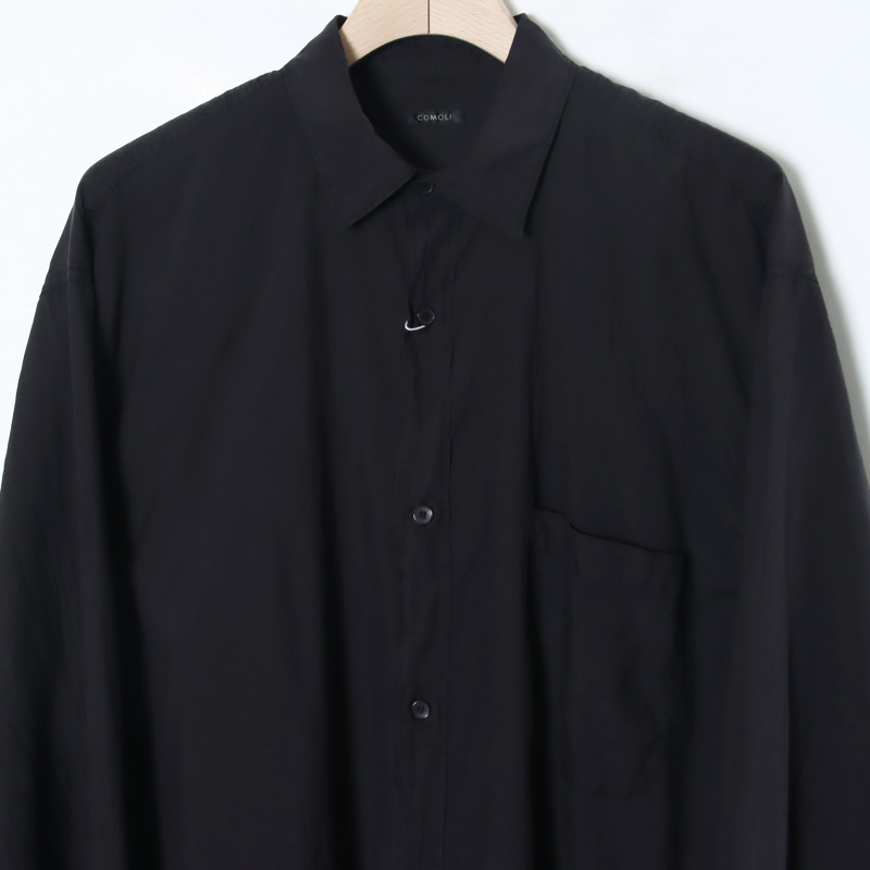 超特価セール開催！！ COMOLI (コモリ) シルク製品染 シャツ トップス