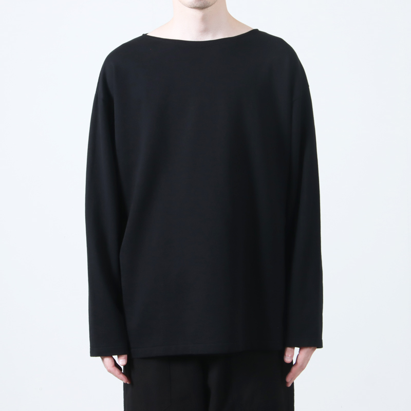 25AW COMOLI コットン ボートネック サイズ2 New Arrival】 COMOLI ・コットンボートネック color：BLACK