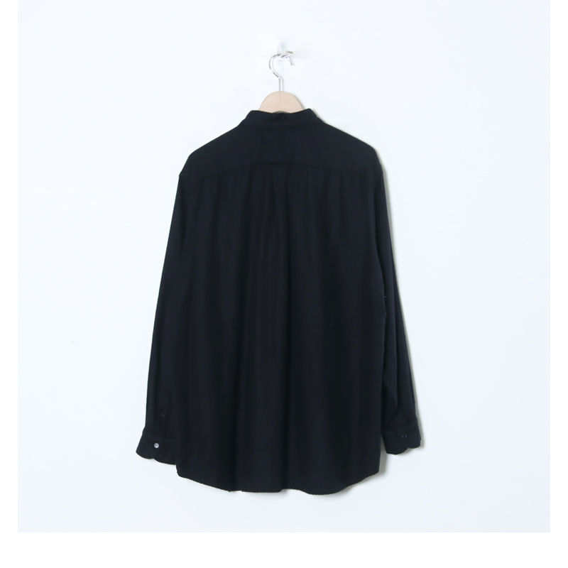 COMOLI(コモリ) カシミヤシルク 製品染シャツ