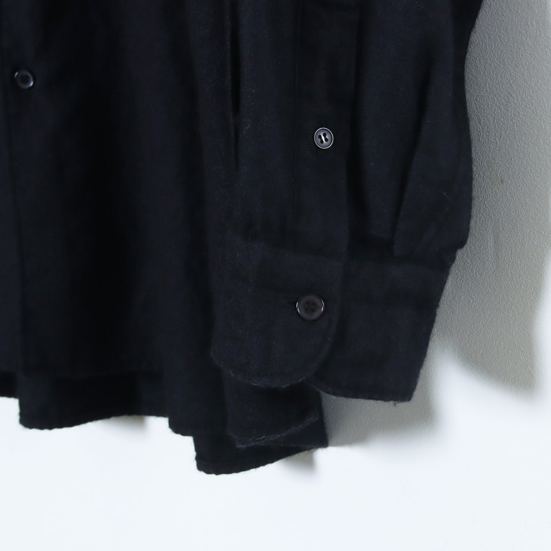 COMOLI(コモリ) カシミヤシルク 製品染シャツ