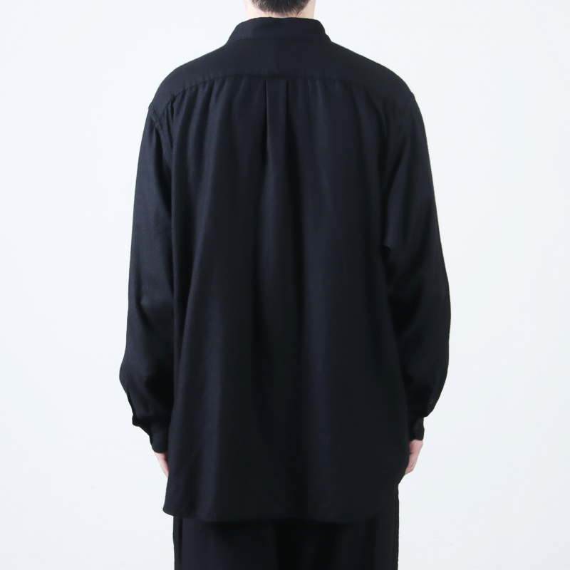 COMOLI(コモリ) カシミヤシルク 製品染シャツ