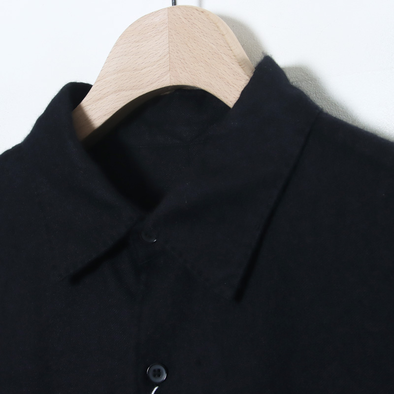 COMOLI(コモリ) カシミヤシルク 製品染シャツ