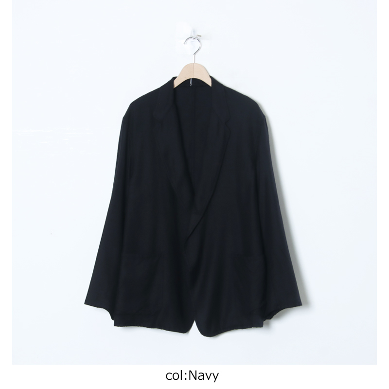 COMOLI 25SS シルク製品染 ジャケット コモリ COMOLI / コモリ | シルク製品染 ジャケット - Black | 通販