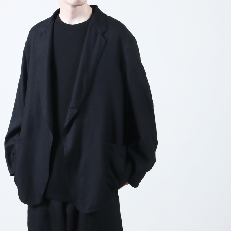 COMOLI 25SS シルク製品染 ブルゾン コモリ COMOLI ”シルク製品染ブルゾン” color : BLACK size : 1,2,3
