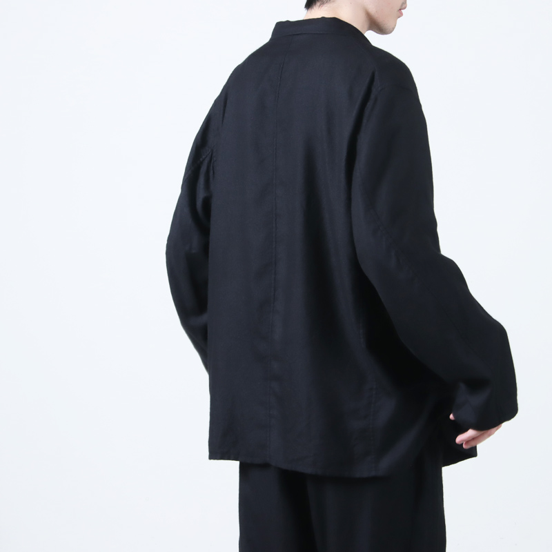 COMOLI 25SS シルク製品染 ジャケット コモリ COMOLI (コモリ) カシミヤシルク 製品染ジャケット