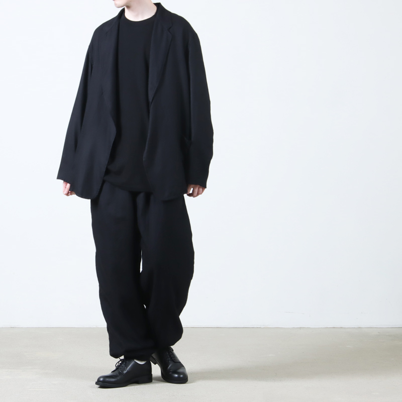 25ss comoli シルク製品染 ドローストリングパンツ COMOLI」シルク製品染ドローストリングパンツ