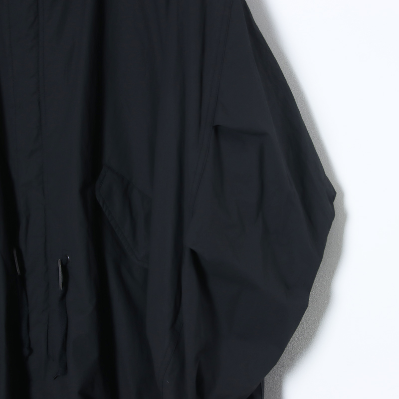 COMOLI(コモリ) コットンナイロン ミリタリーフーデッドコート