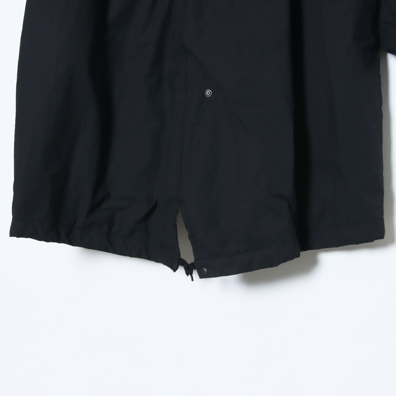 COMOLI(コモリ) コットンナイロン ミリタリーフーデッドコート