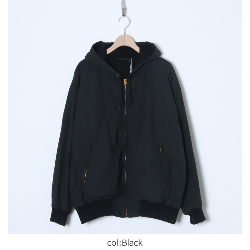 COMOLI(コモリ) コットンナイロン ジップパーカ