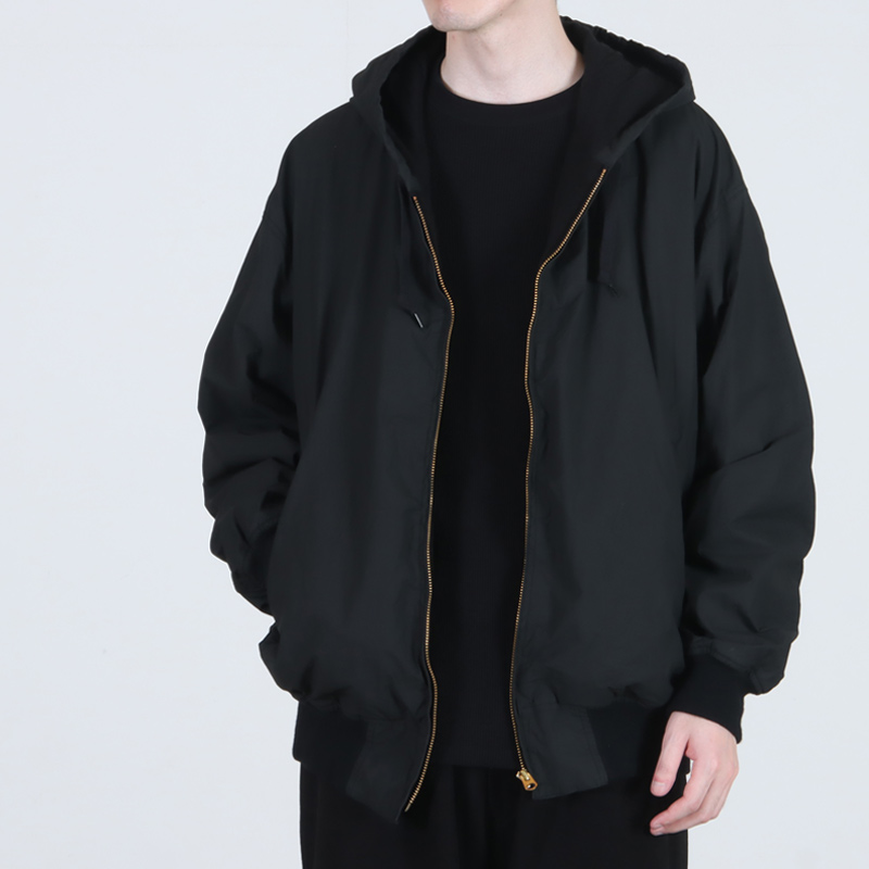 COMOLI(コモリ) コットンナイロン ジップパーカ