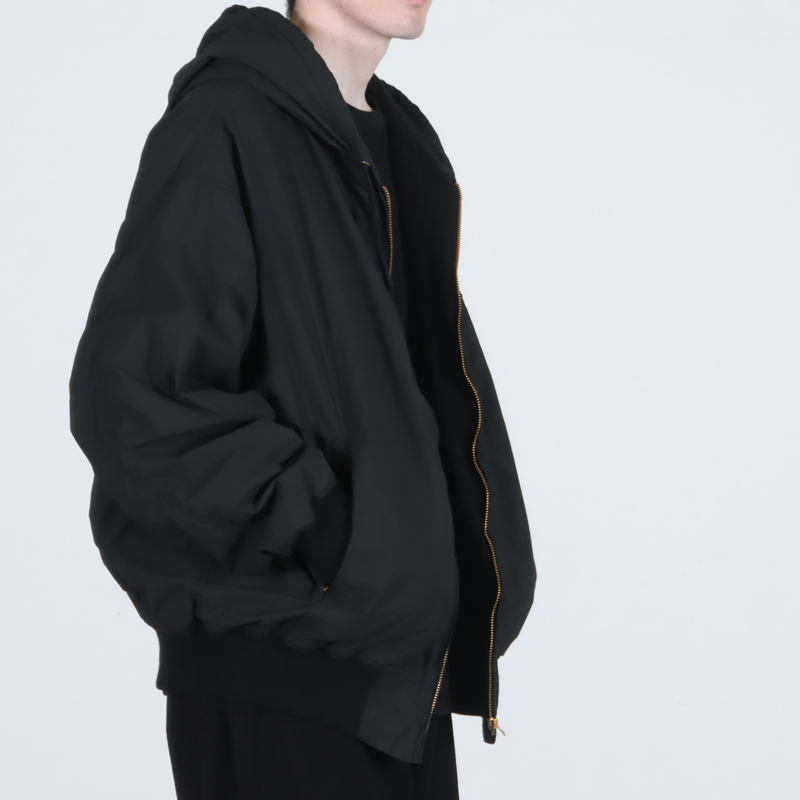 COMOLI(コモリ) コットンナイロン ジップパーカ