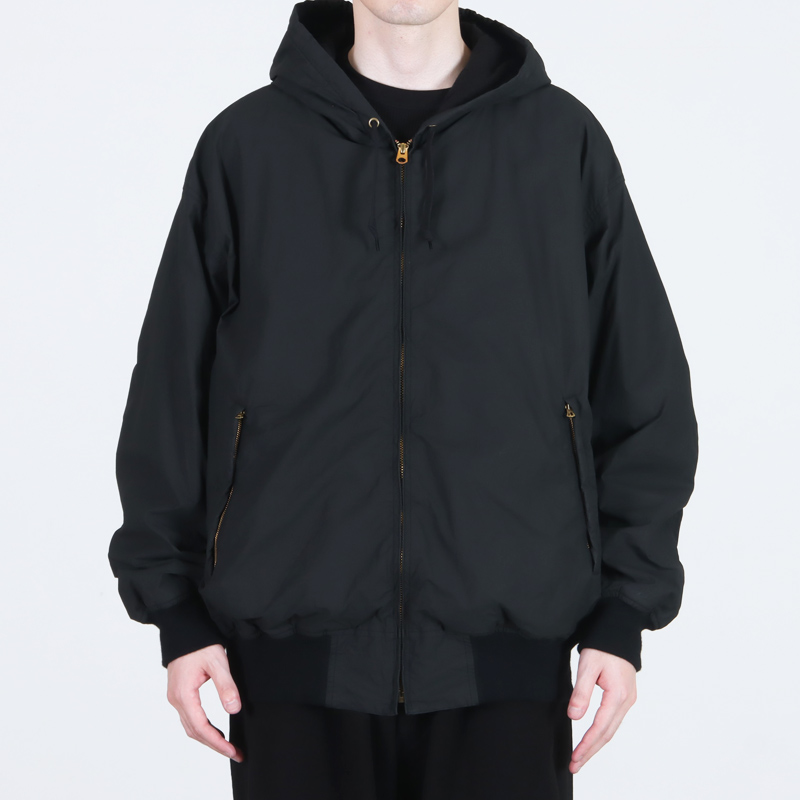 COMOLI(コモリ) コットンナイロン ジップパーカ