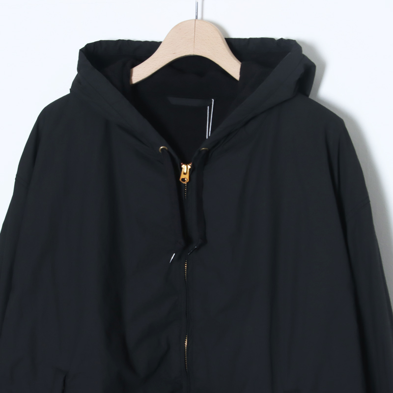 COMOLI(コモリ) コットンナイロン ジップパーカ