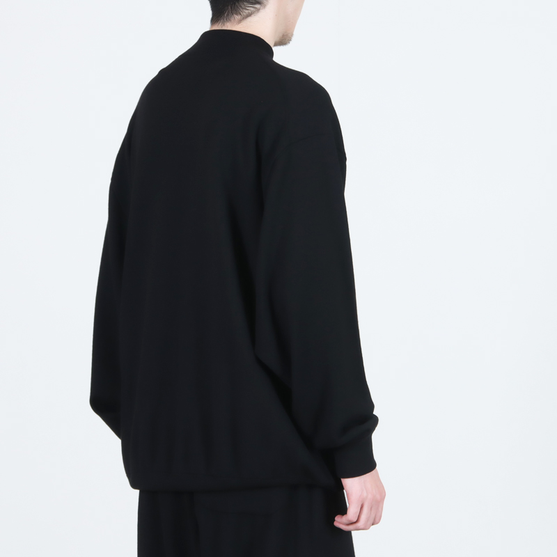 COMOLI(コモリ) ウール モックネックニット