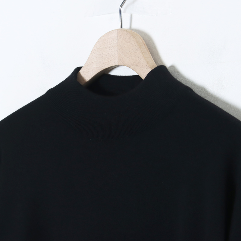 COMOLI(コモリ) ウール モックネックニット