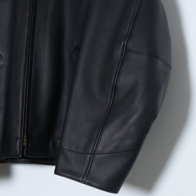 COMOLI(コモリ) カーフスキン ジップショートジャケット