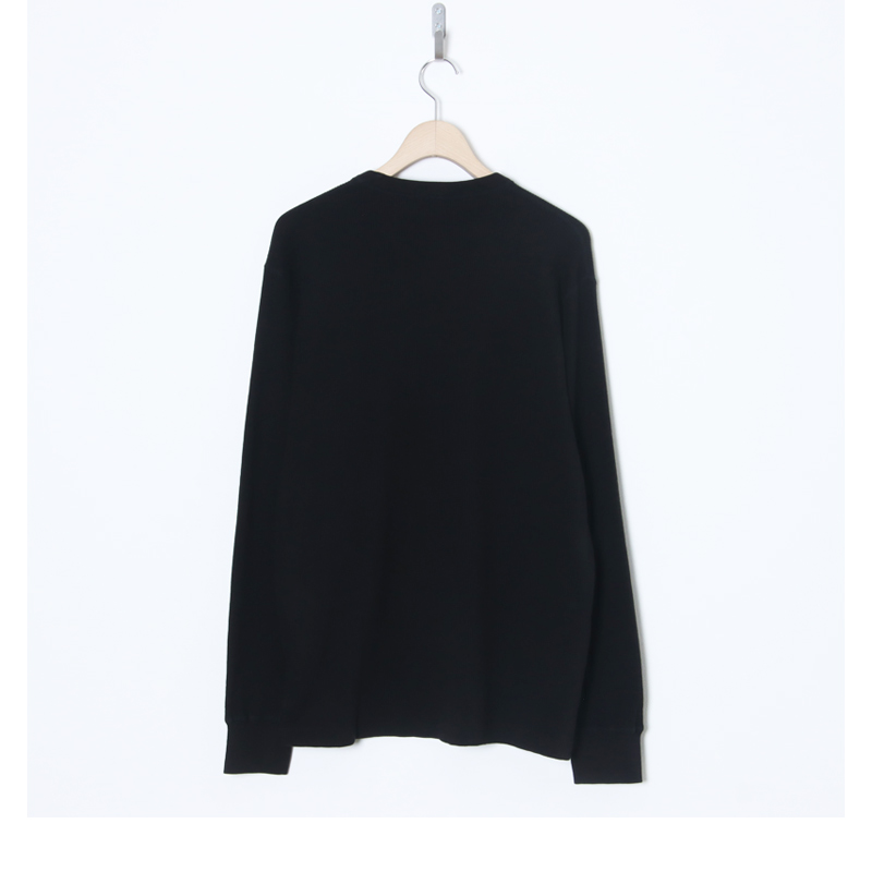 COMOLI(コモリ) コットンカシミヤ ワッフル長袖クルー