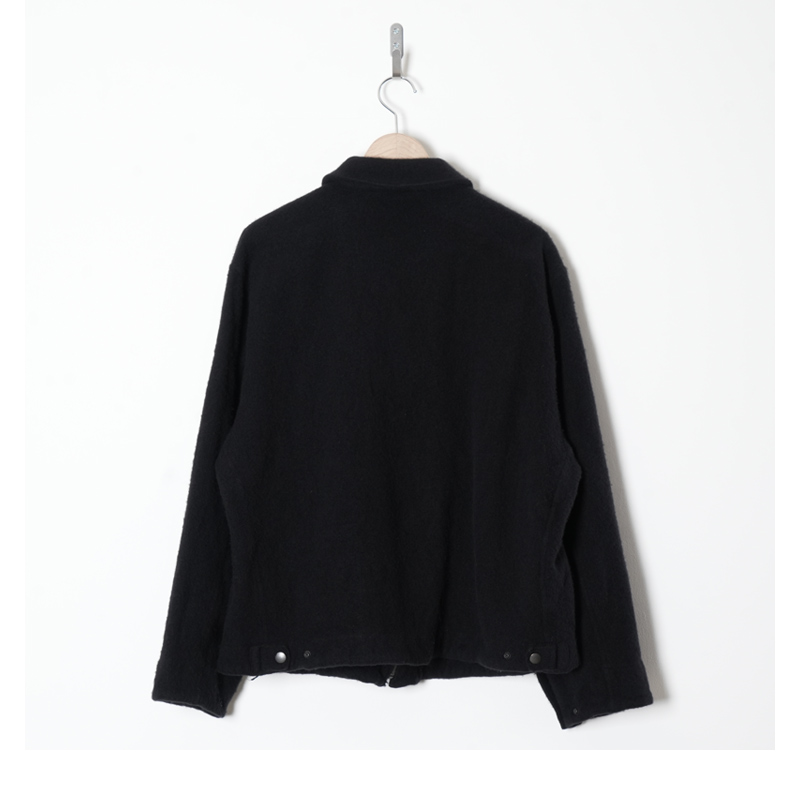 COMOLI (コモリ) 縮絨ウール ジップショートジャケット