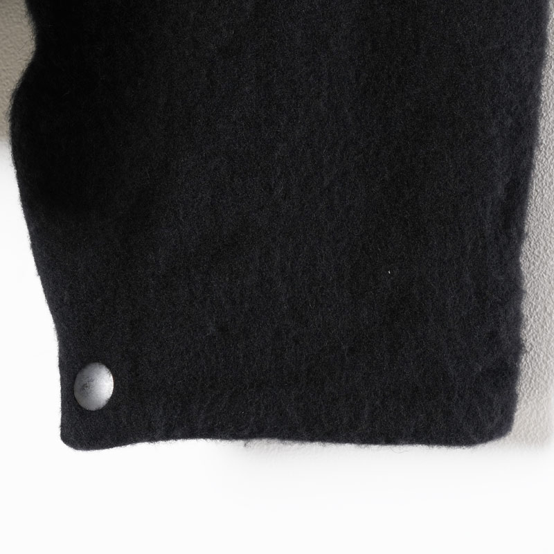 COMOLI (コモリ) 縮絨ウール ジップショートジャケット