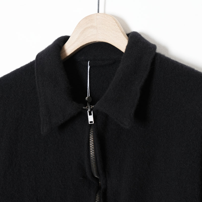 COMOLI (コモリ) 縮絨ウール ジップショートジャケット